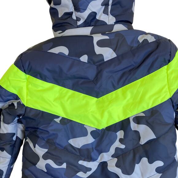 Egg New York NWT Sz 2T Toddlers Winter Puffer Jacket Sherpa Lined Hooded Camo - Picture 8 of 16